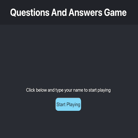 Questions and Answers Game Project